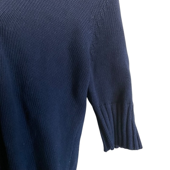 Ralph Lauren Blue Cardigan Sweater with Hood - Picture 3 of 9